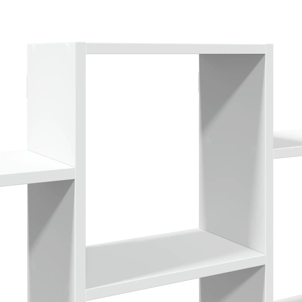 vidaXL Półka ścienna, biała, 159x18x66 cm, materiał drewnopochodny