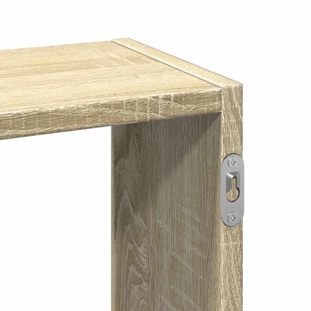 vidaXL Półka ścienna, dąb sonoma, 159x18x66cm, materiał drewnopochodny