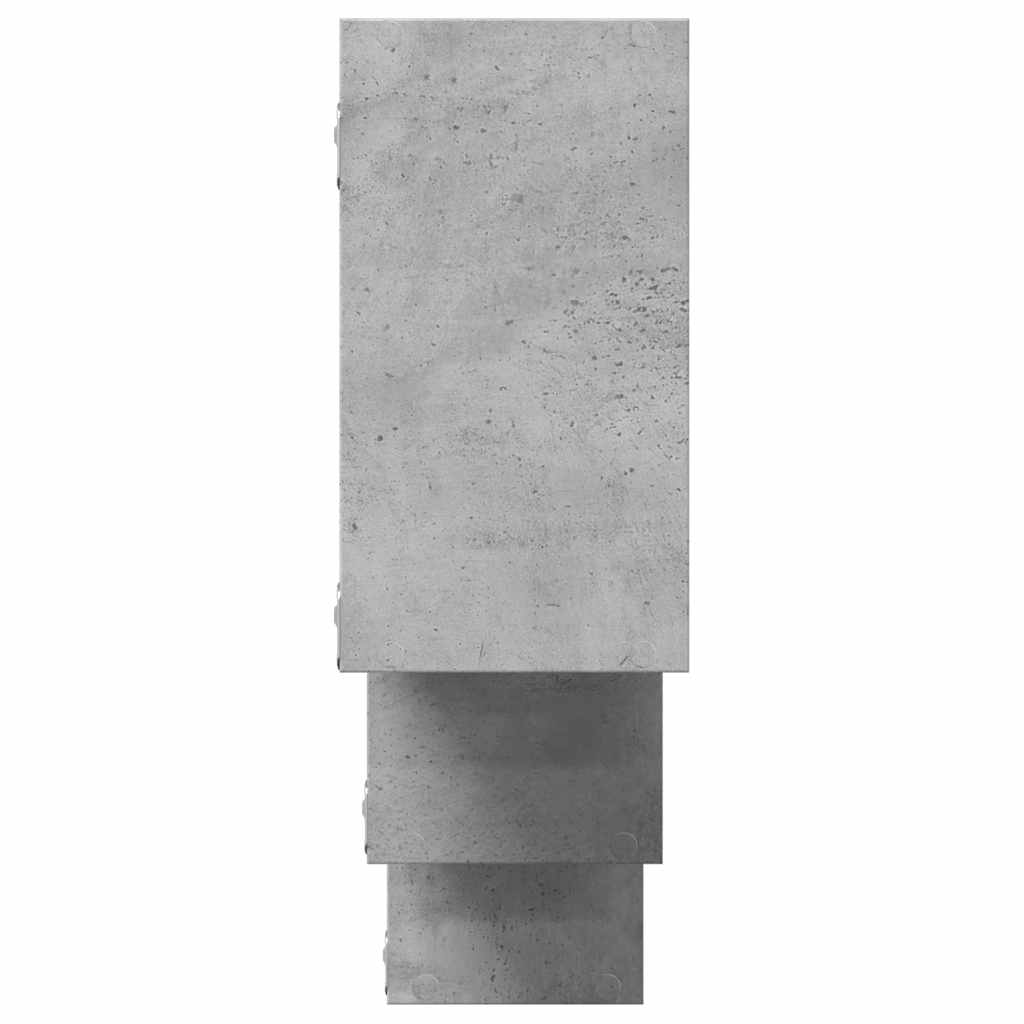 vidaXL Półka ścienna, szarość betonu, 159x18x66 cm