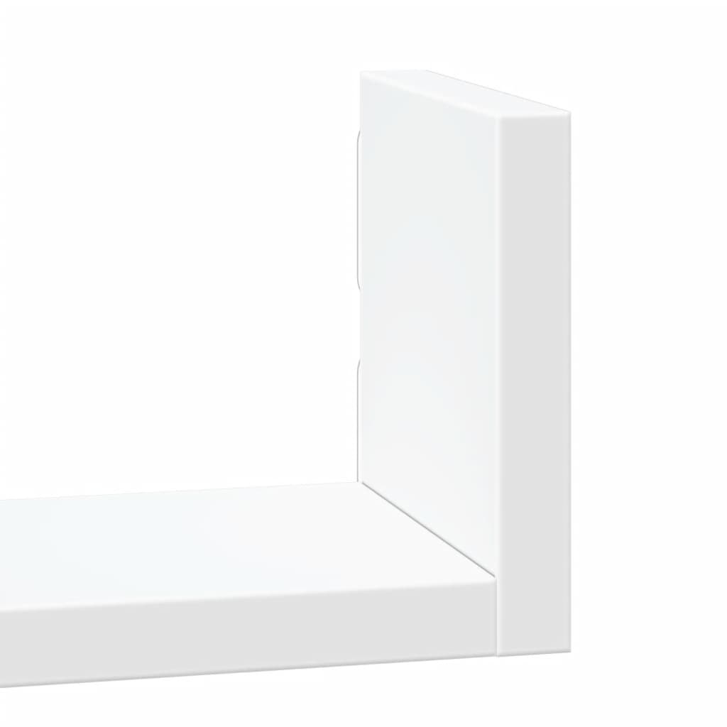 vidaXL Półki ścienne, 3 szt., białe, materiał drewnopochodny