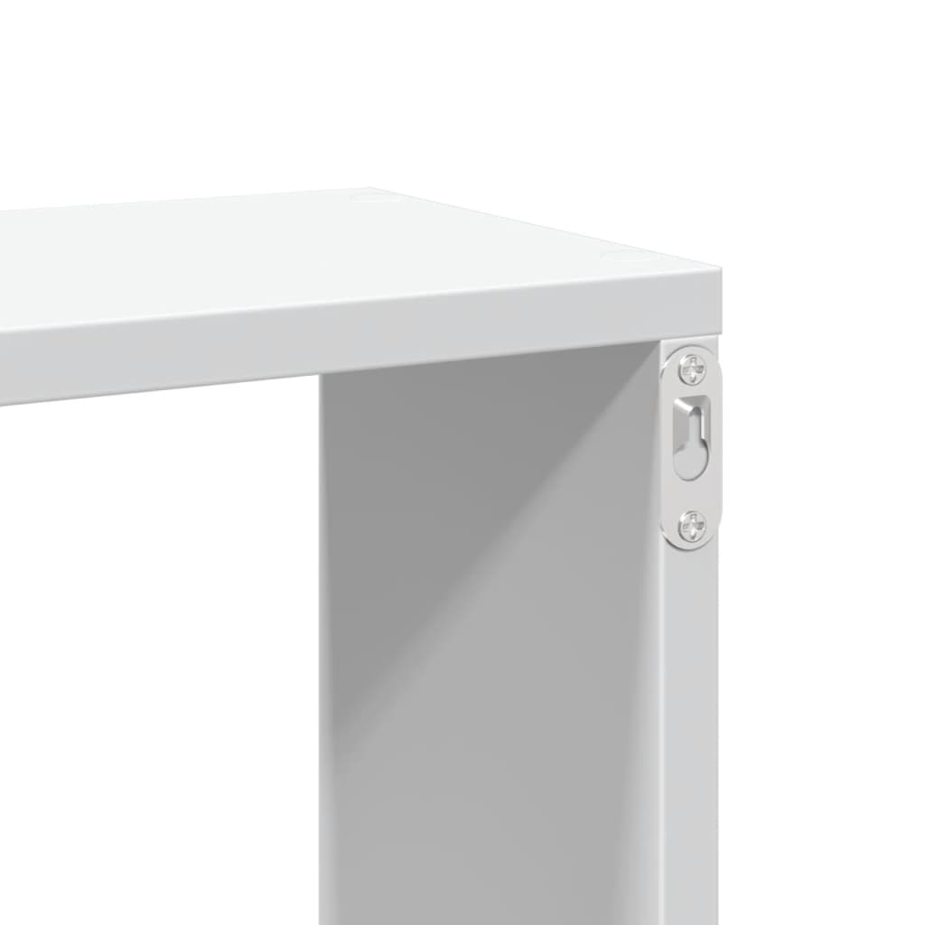 vidaXL Półka wisząca, biała, 167,5x18x68 cm, materiał drewnopochodny