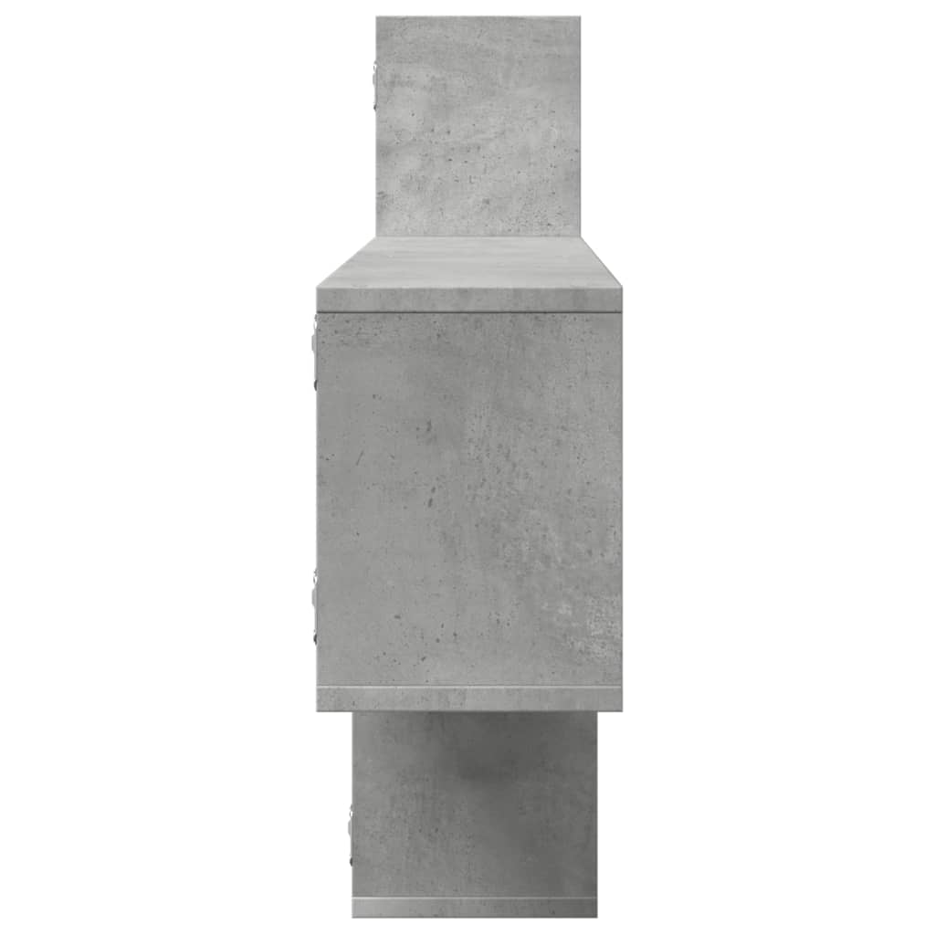 vidaXL Półka wisząca, szarość betonu, 167,5x18x68 cm