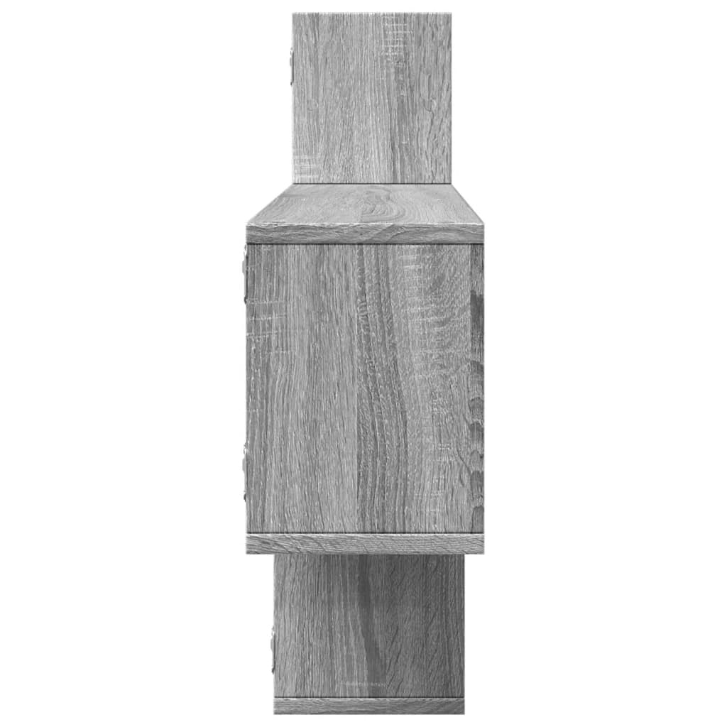 vidaXL Półka wisząca, szary dąb sonoma, 167,5x18x68 cm