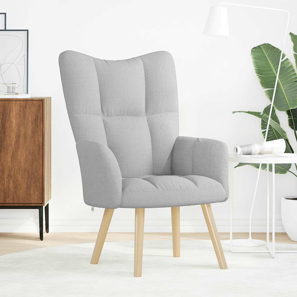 vidaXL Fotel relaksacyjny Cloud Grey Fabric