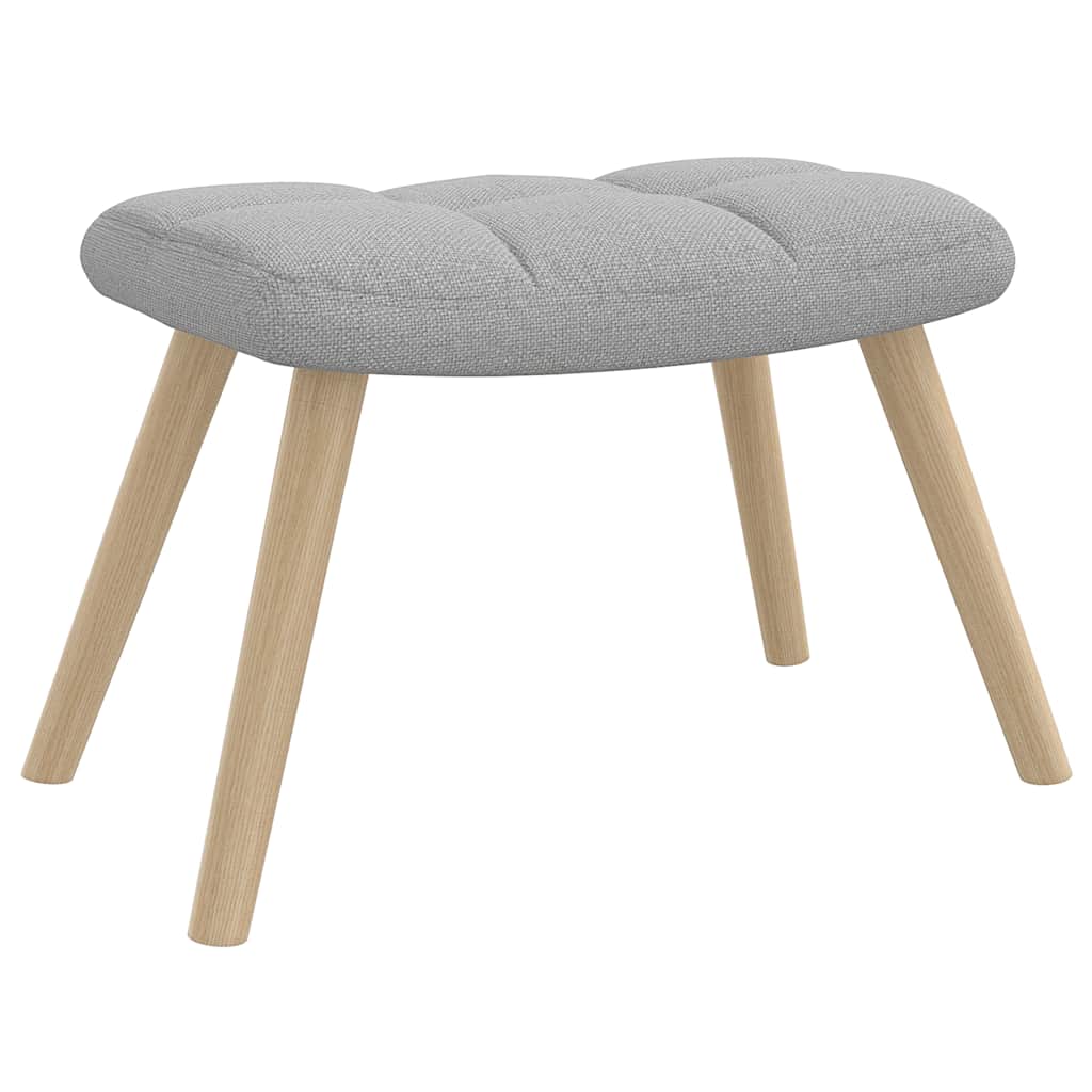vidaXL Fotel relaksacyjny z podnóżkiem Cloud Grey Fabric