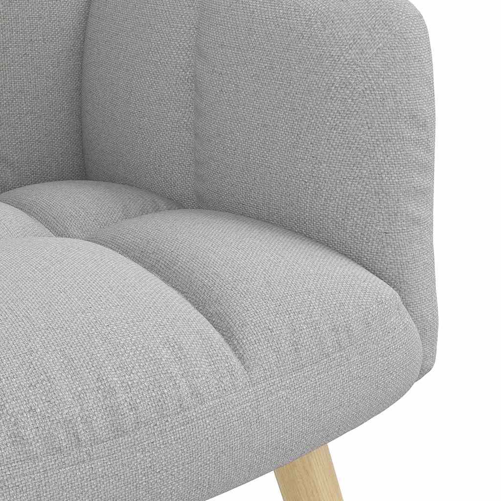vidaXL Fotel relaksacyjny z podnóżkiem Cloud Grey Fabric