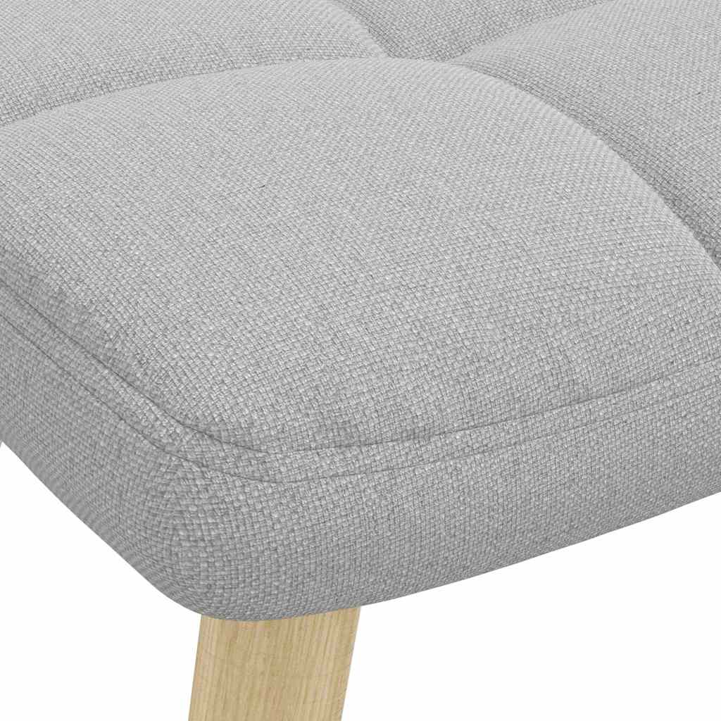 vidaXL Fotel relaksacyjny z podnóżkiem Cloud Grey Fabric