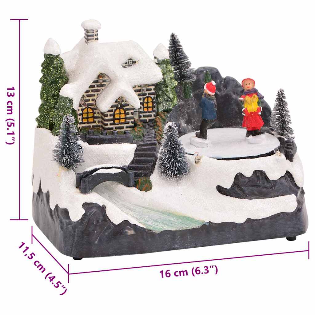 vidaXL Świąteczna Dekoracja Stołowa Wielokolorowe 16 x 11,5 x 13 cm