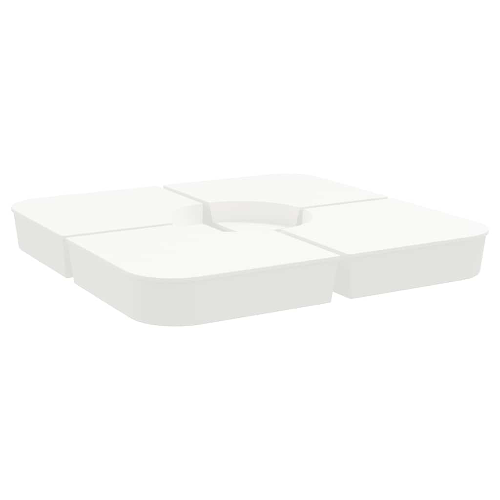 vidaXL Podstawa do parasola, 4-cz., 100 kg, PP