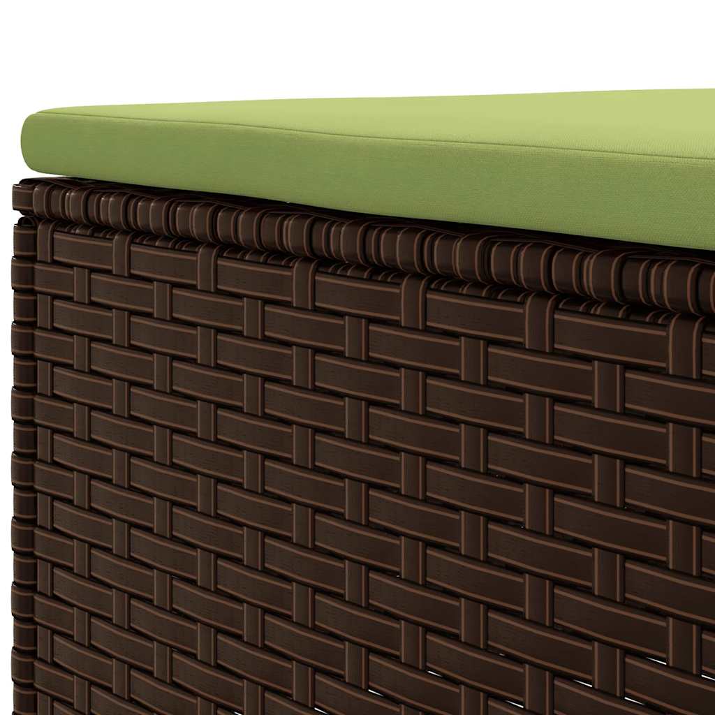 vidaXL 6-cz zestaw wypoczynkowy do ogrodu, poduszki, brązowy rattan PE