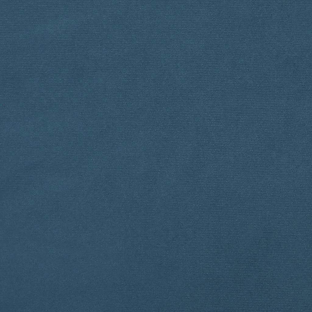 vidaXL Materac kieszeniowy, średnia twardość, ciemnoniebieski, 120x210x20 cm, aksamit