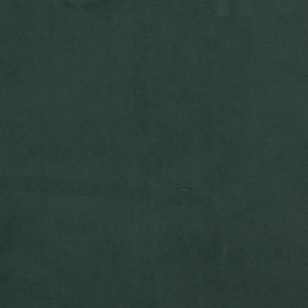 vidaXL Materac kieszeniowy, średnia twardość, ciemnozielony, 80x220x20 cm, aksamit