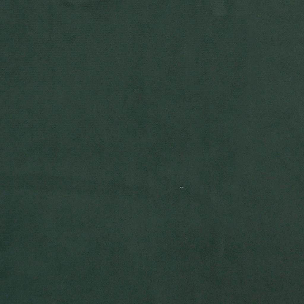 vidaXL Materac kieszeniowy, średnia twardość, ciemnozielony, 90x220x20 cm, aksamit