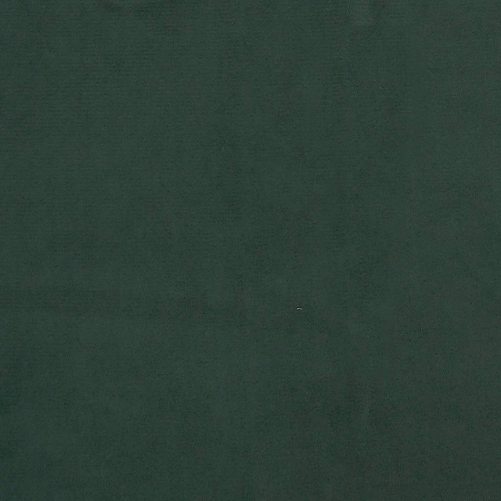 vidaXL Materac kieszeniowy, średnia twardość, ciemnozielony, 120x220x20 cm, aksamitny