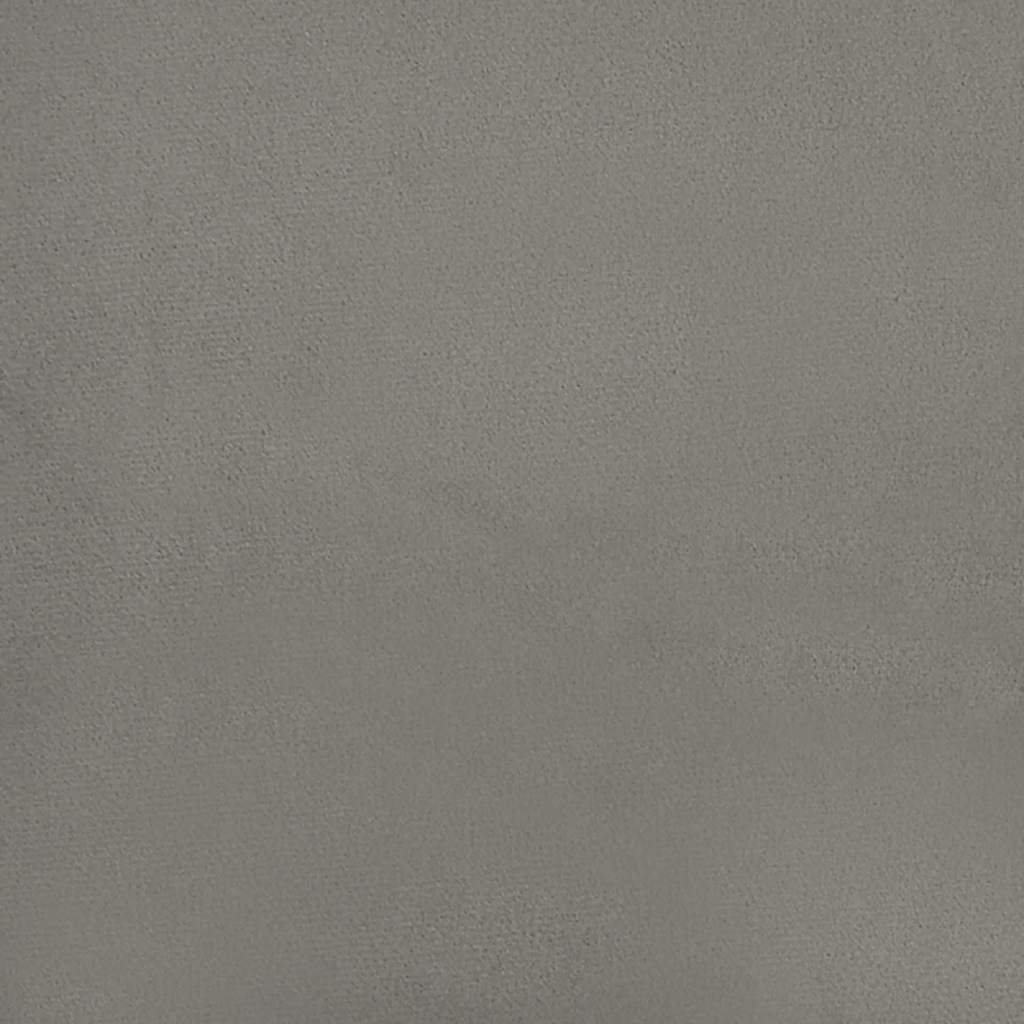 vidaXL Materac kieszeniowy, średnia twardość, jasnoszary, 140x220x20 cm, aksamitny
