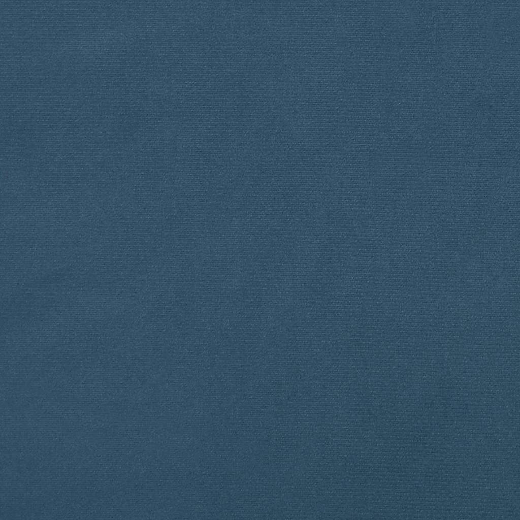 vidaXL Materac kieszeniowy, średnia twardość, ciemnoniebieski, 160x220x20 cm, aksamit