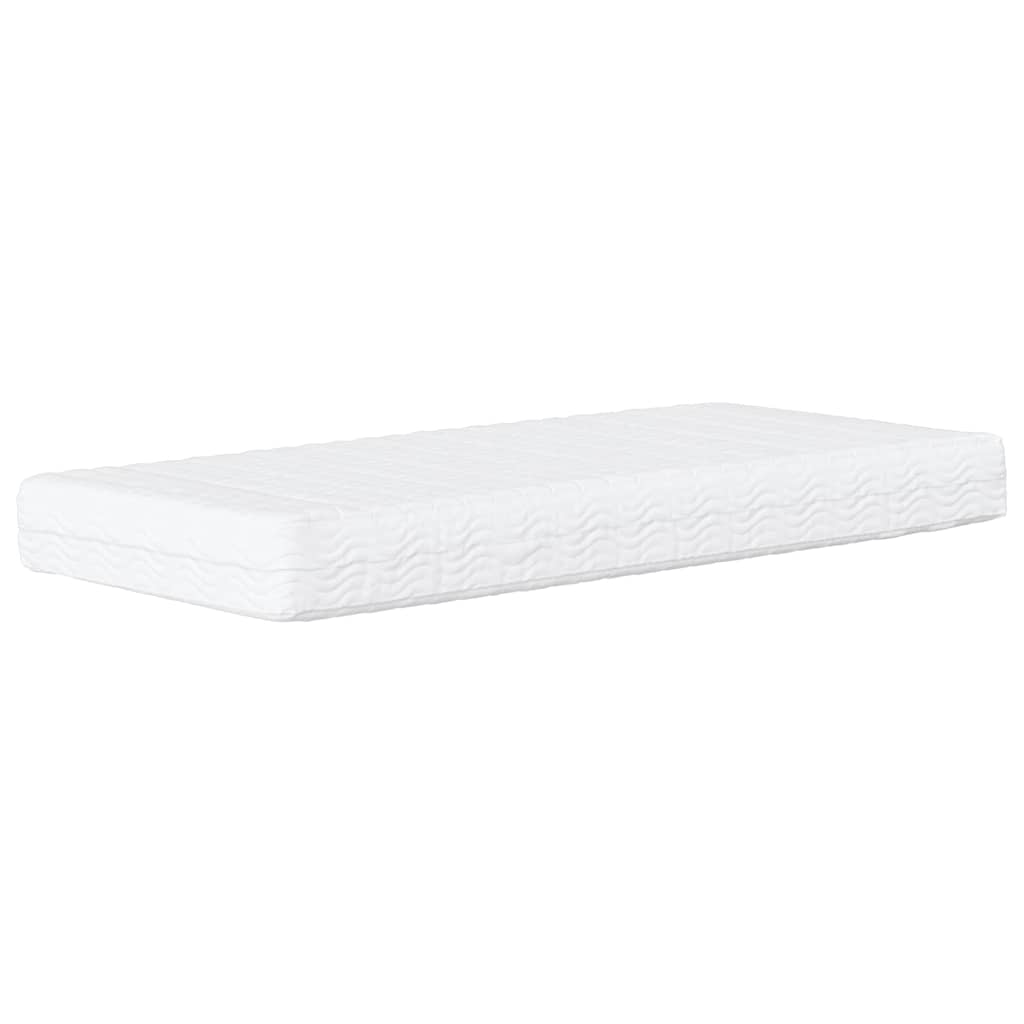 vidaXL Materac piankowy, biały, 80x210 cm, twardość H2/H3