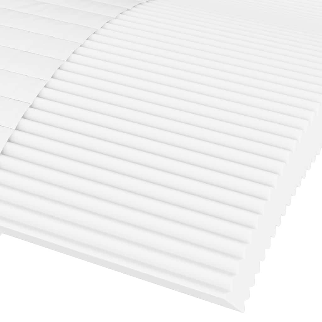 vidaXL Materac piankowy, biały, 80x210 cm, twardość H2/H3