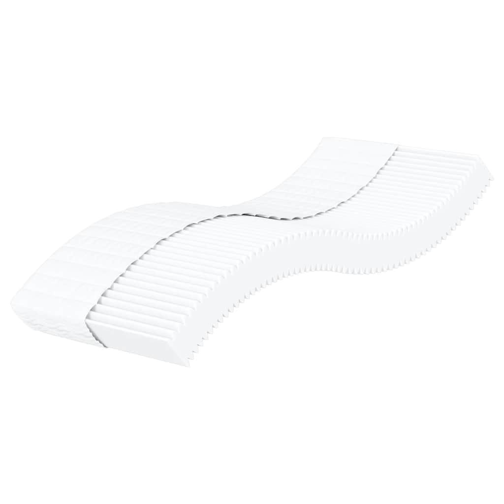 vidaXL Materac piankowy, biały, 90x210 cm, twardość H2/H3