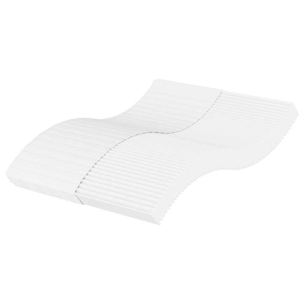 vidaXL Materac piankowy, biały, 140x210 cm, twardość H2/H3