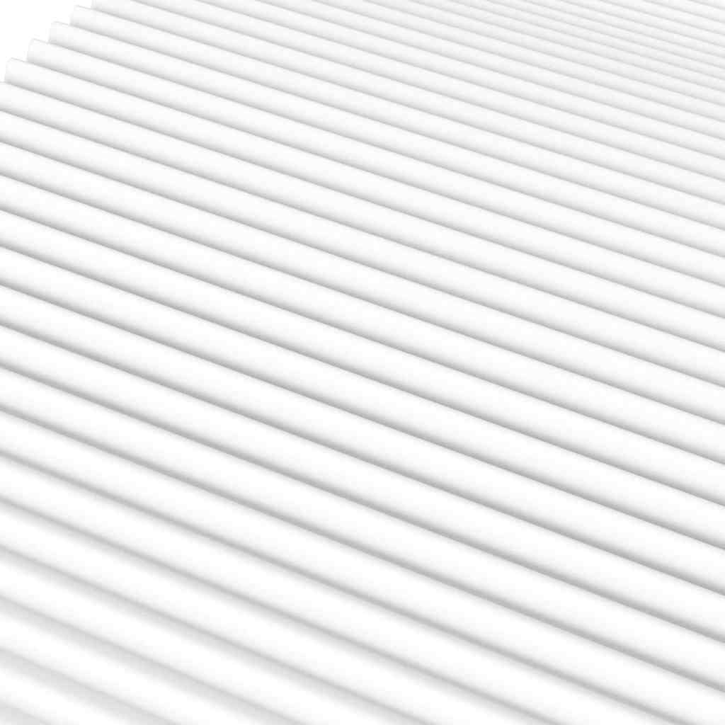 vidaXL Materac piankowy, biały, 160x210 cm, twardość H2/H3