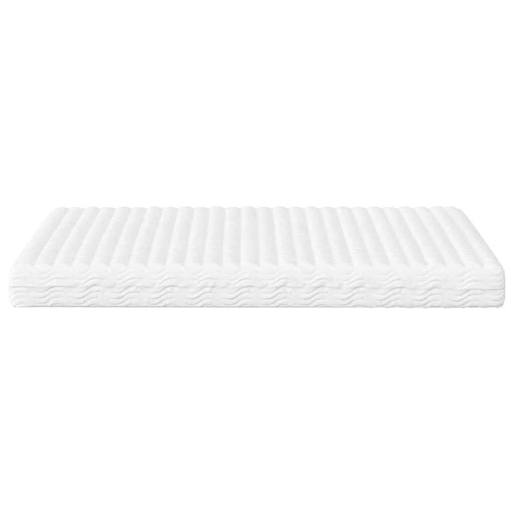vidaXL Materac piankowy, biały, 200x210 cm, twardość H2/H3