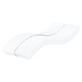 vidaXL Materac piankowy, biały, 90x220 cm, twardość H2/H3