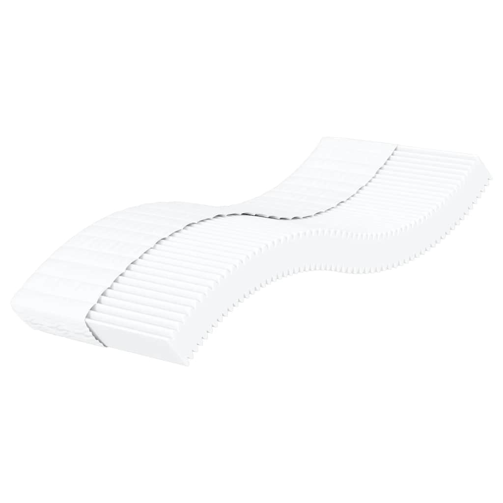 vidaXL Materac piankowy, biały, 90x220 cm, twardość H2/H3