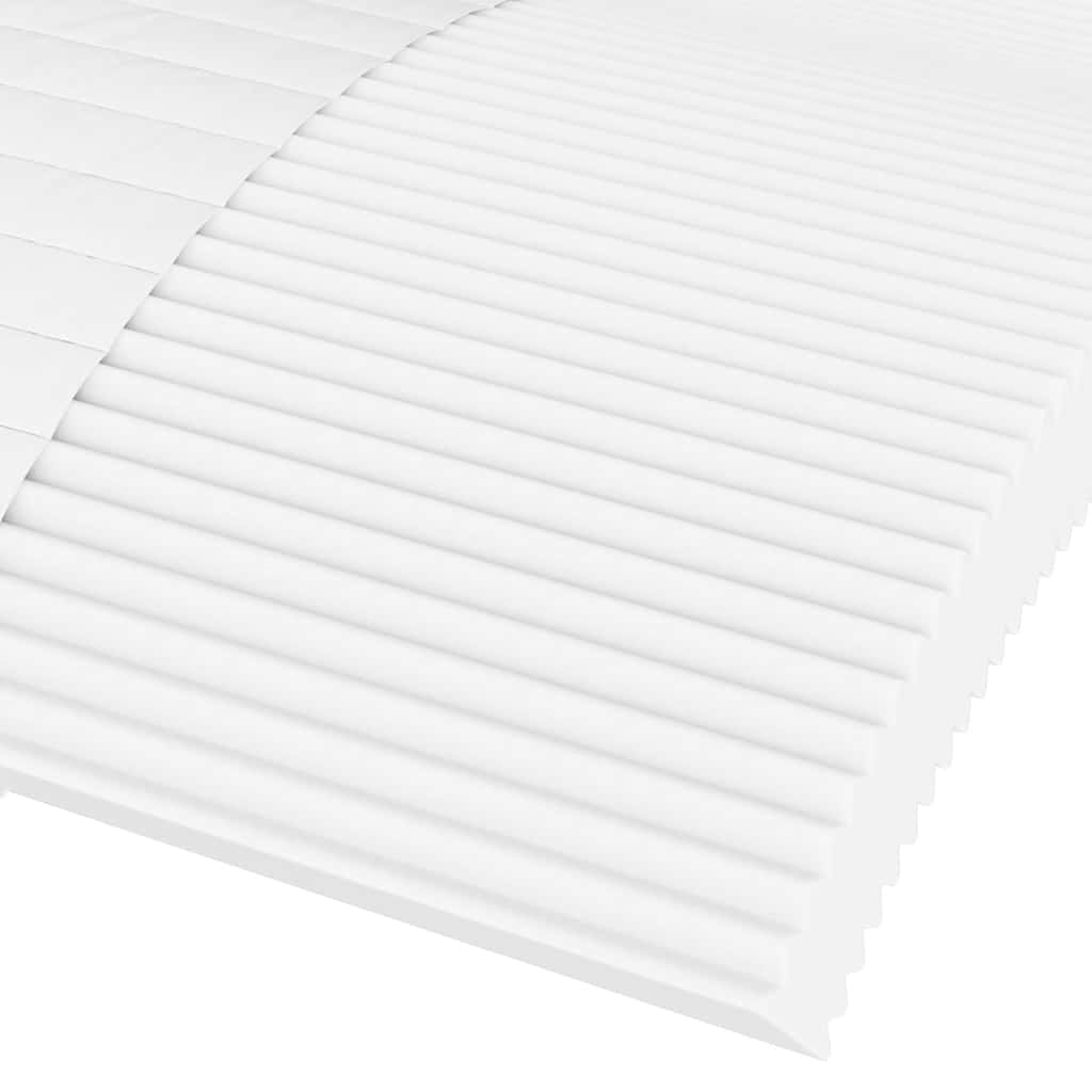 vidaXL Materac piankowy, biały, 90x220 cm, twardość H2/H3