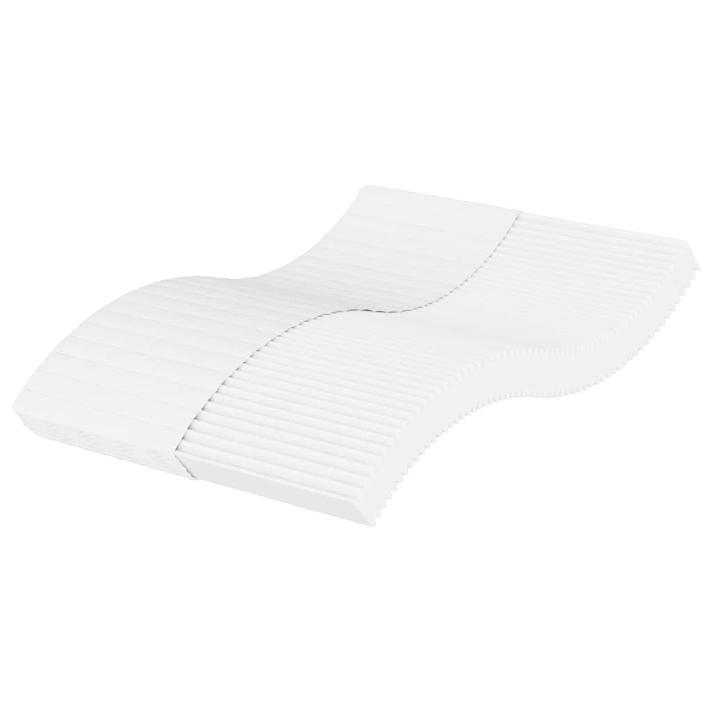 vidaXL Materac piankowy, biały, 120x220 cm, twardość H2/H3