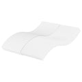vidaXL Materac piankowy, biały, 140x220 cm, twardość H2/H3