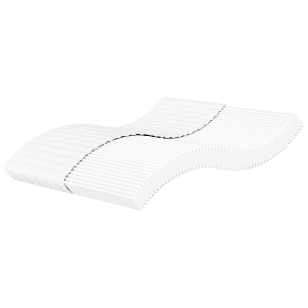 vidaXL Materac piankowy, biały, 180x220 cm, twardość H2/H3