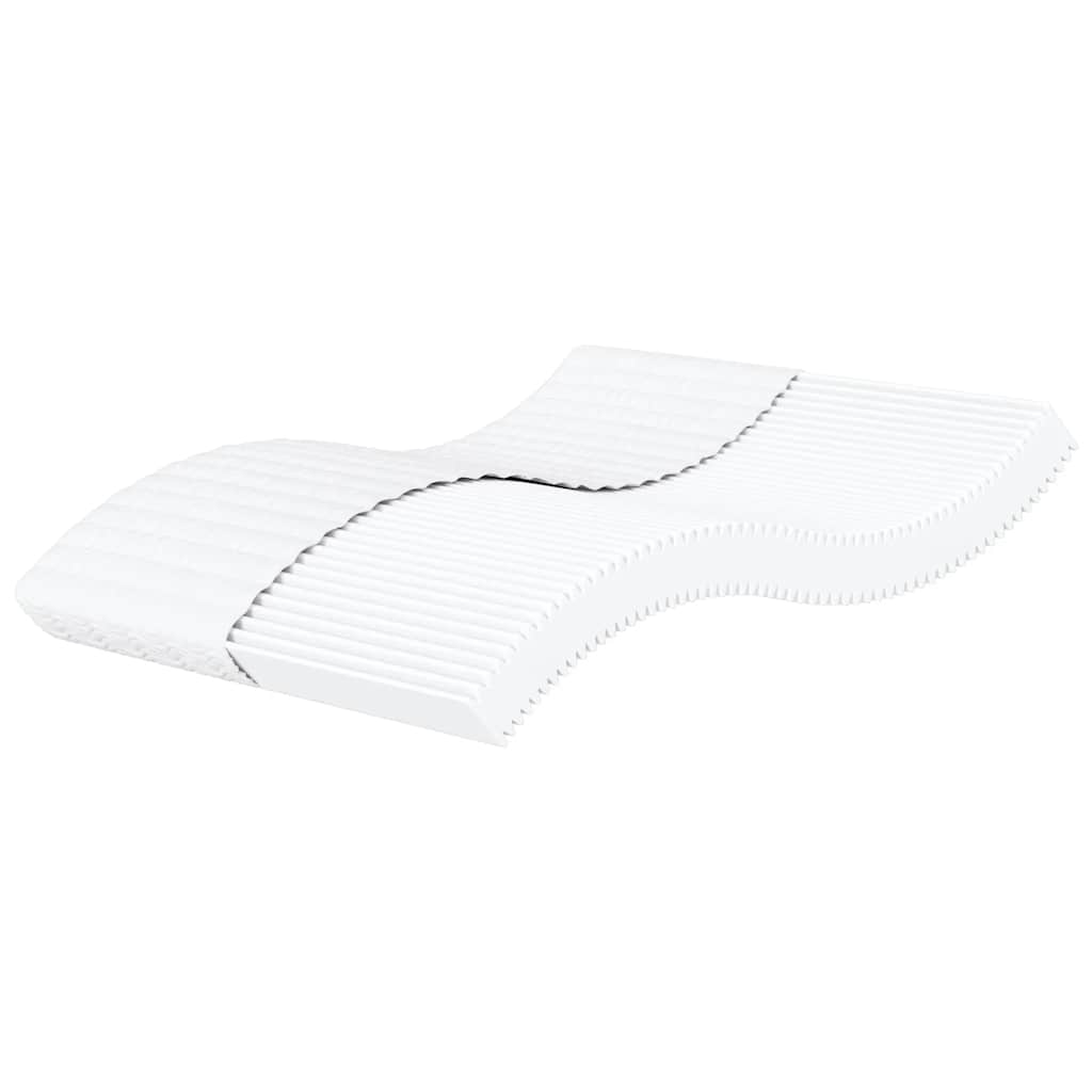 vidaXL Materac piankowy, biały, 200x220 cm, twardość H2/H3