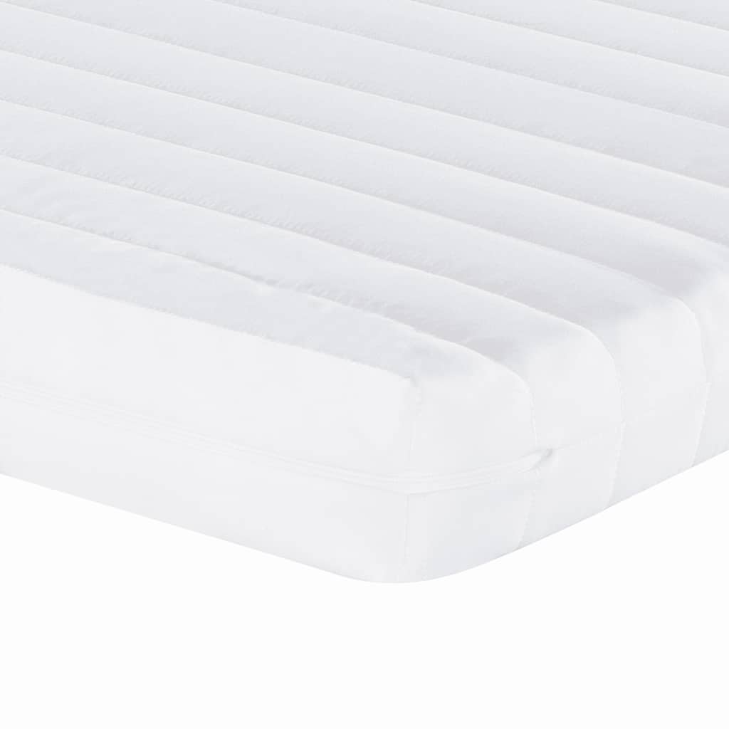 vidaXL Materac piankowy, biały 100x210 cm, 7-strefowy, twardość 20 ILD