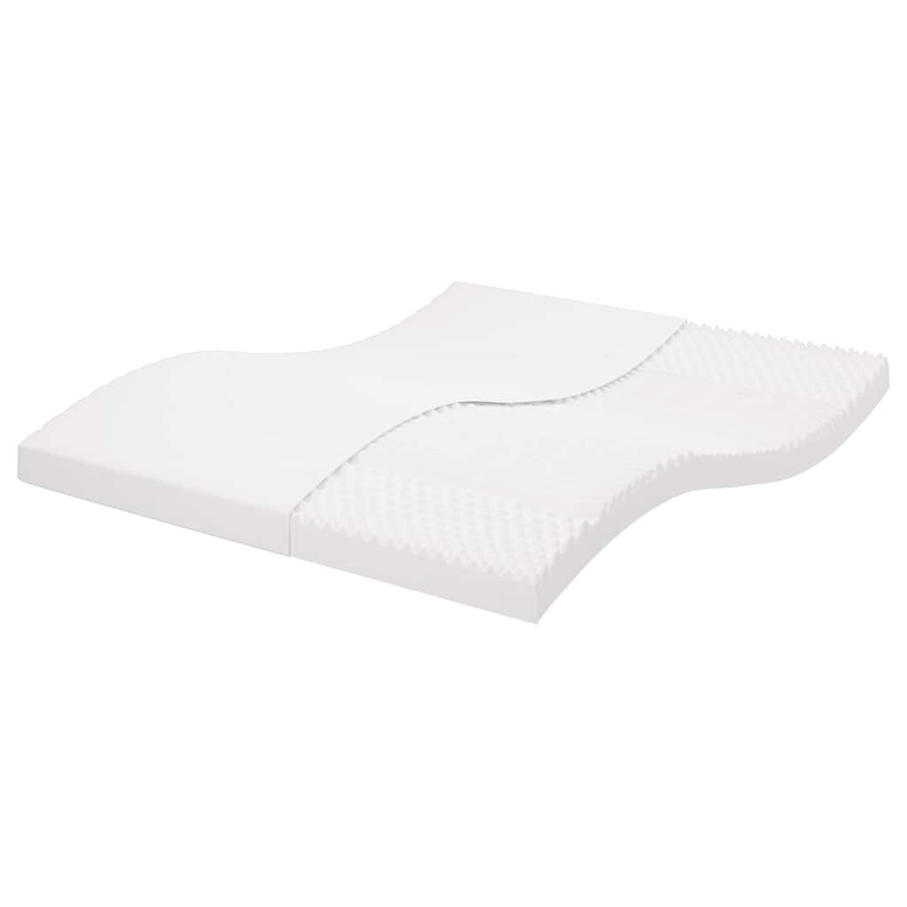 vidaXL Materac piankowy, biały 200x210 cm, 7-strefowy, twardość 20 ILD