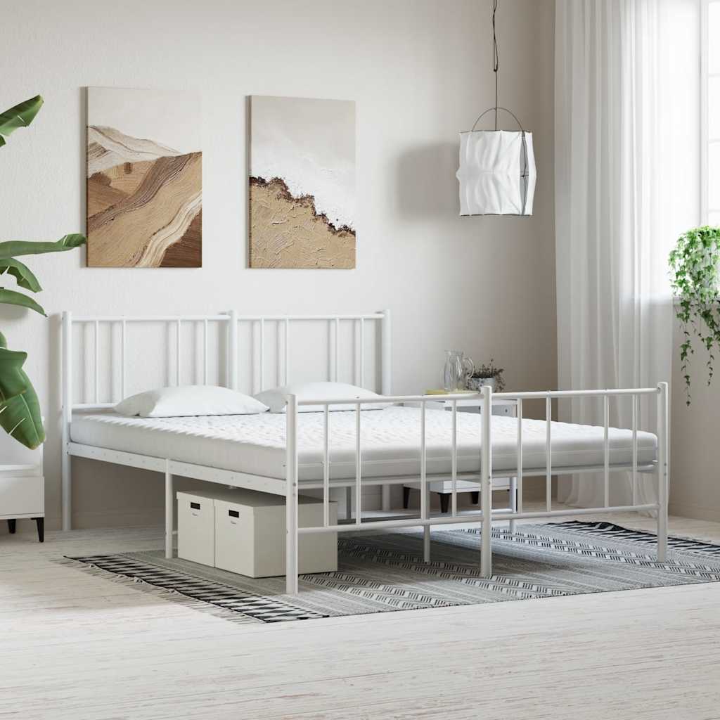vidaXL Materac piankowy, biały 200x210 cm, 7-strefowy, twardość 20 ILD