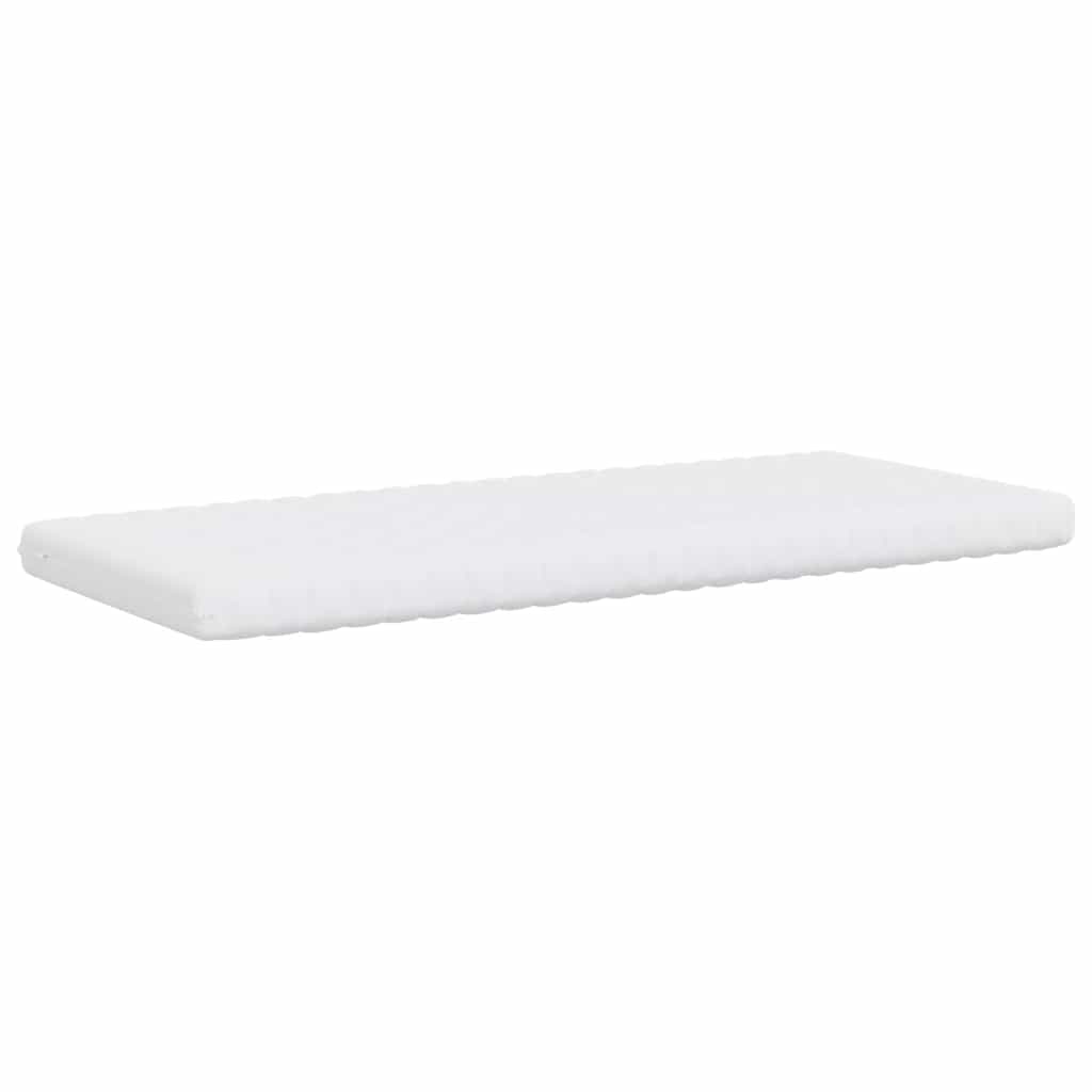 vidaXL Materac piankowy, biały, 80x220 cm, 7-strefowy, twardość 20 ILD