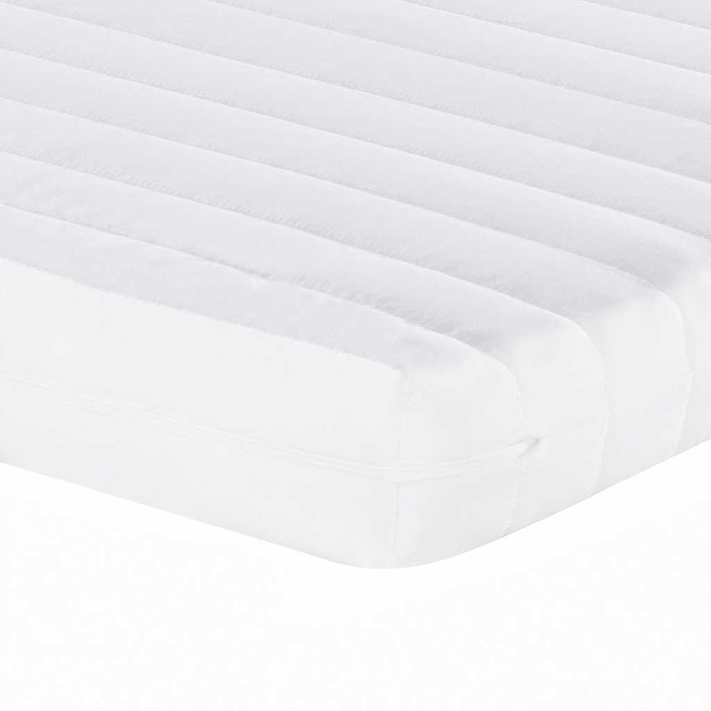 vidaXL Materac piankowy, biały, 90x220 cm, 7-strefowy, twardość 20 ILD