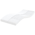 vidaXL Materac piankowy, biały, 100x220cm, 7-strefowy, twardość 20 ILD