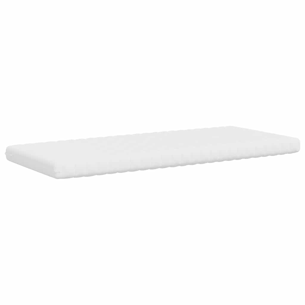 vidaXL Materac piankowy, biały, 100x220cm, 7-strefowy, twardość 20 ILD