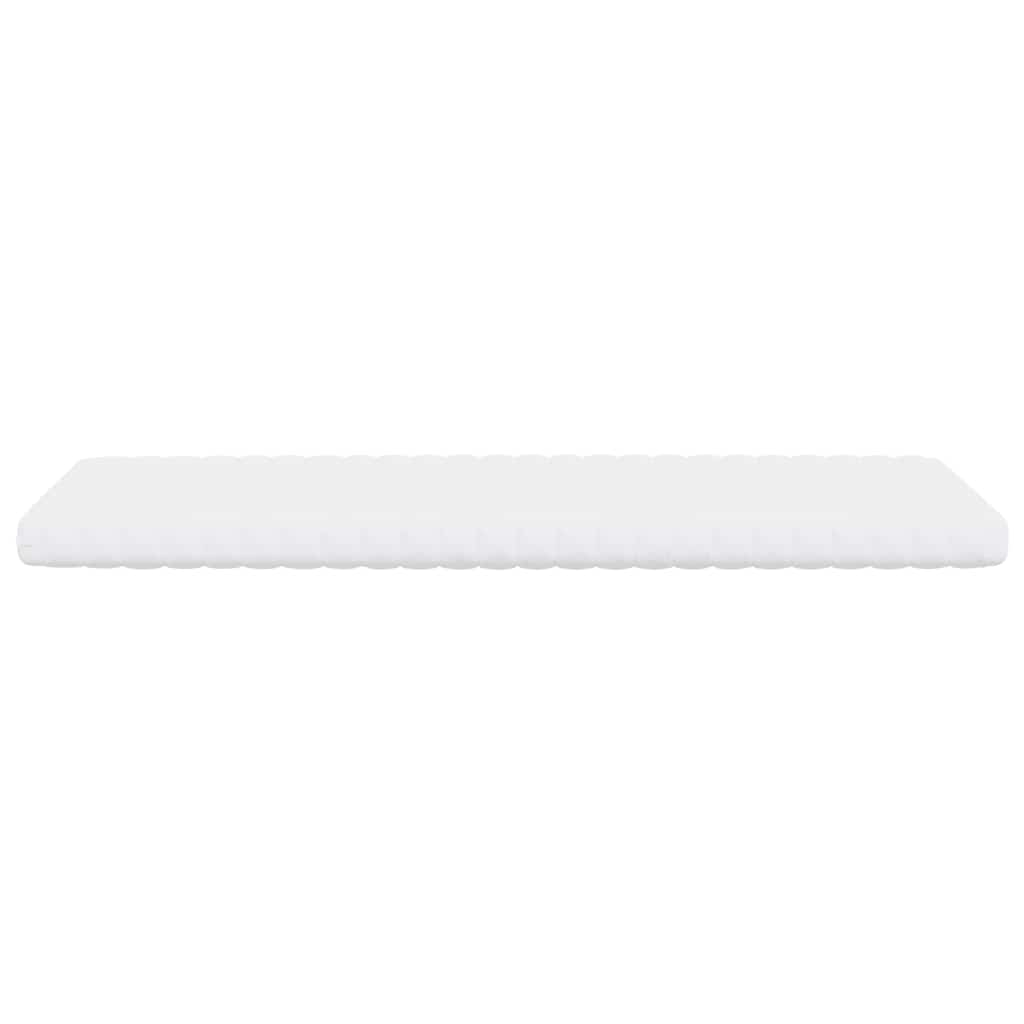 vidaXL Materac piankowy, biały, 100x220cm, 7-strefowy, twardość 20 ILD