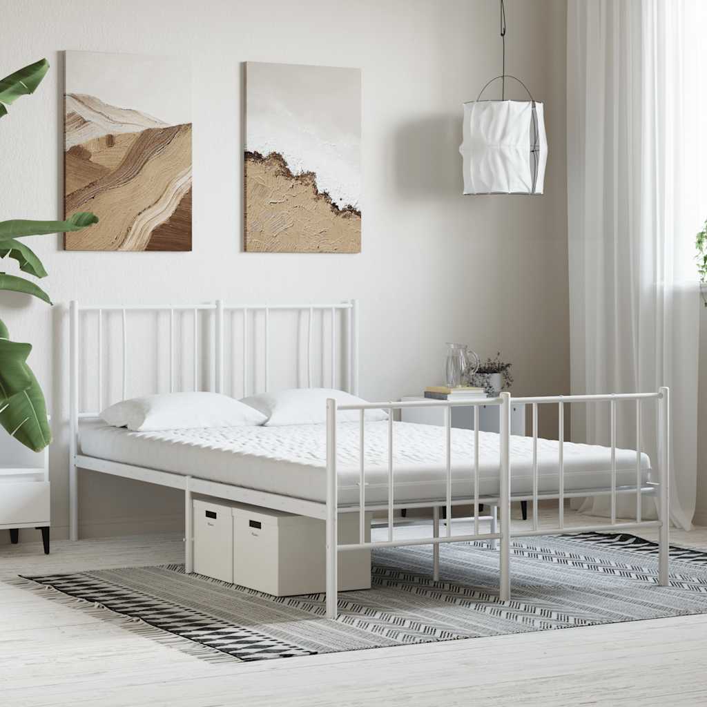 vidaXL Materac piankowy, biały 140x220 cm, 7-strefowy, twardość 20 ILD