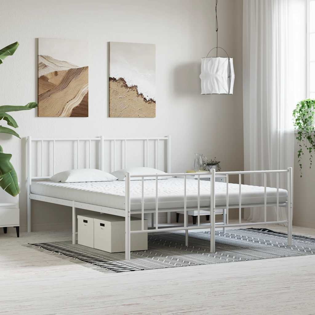 vidaXL Materac piankowy, biały 200x220 cm, 7-strefowy, twardość 20 ILD