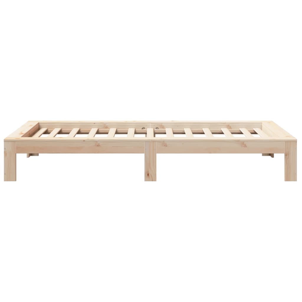 vidaXL Rama łóżka bez materaca, 75x190 cm, lite drewno sosnowe