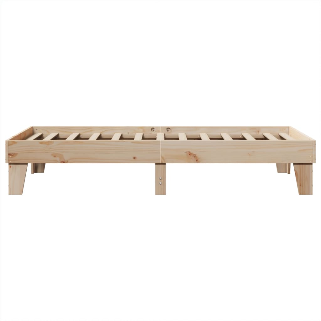 vidaXL Rama łóżka bez materaca, 90x200 cm, lite drewno sosnowe