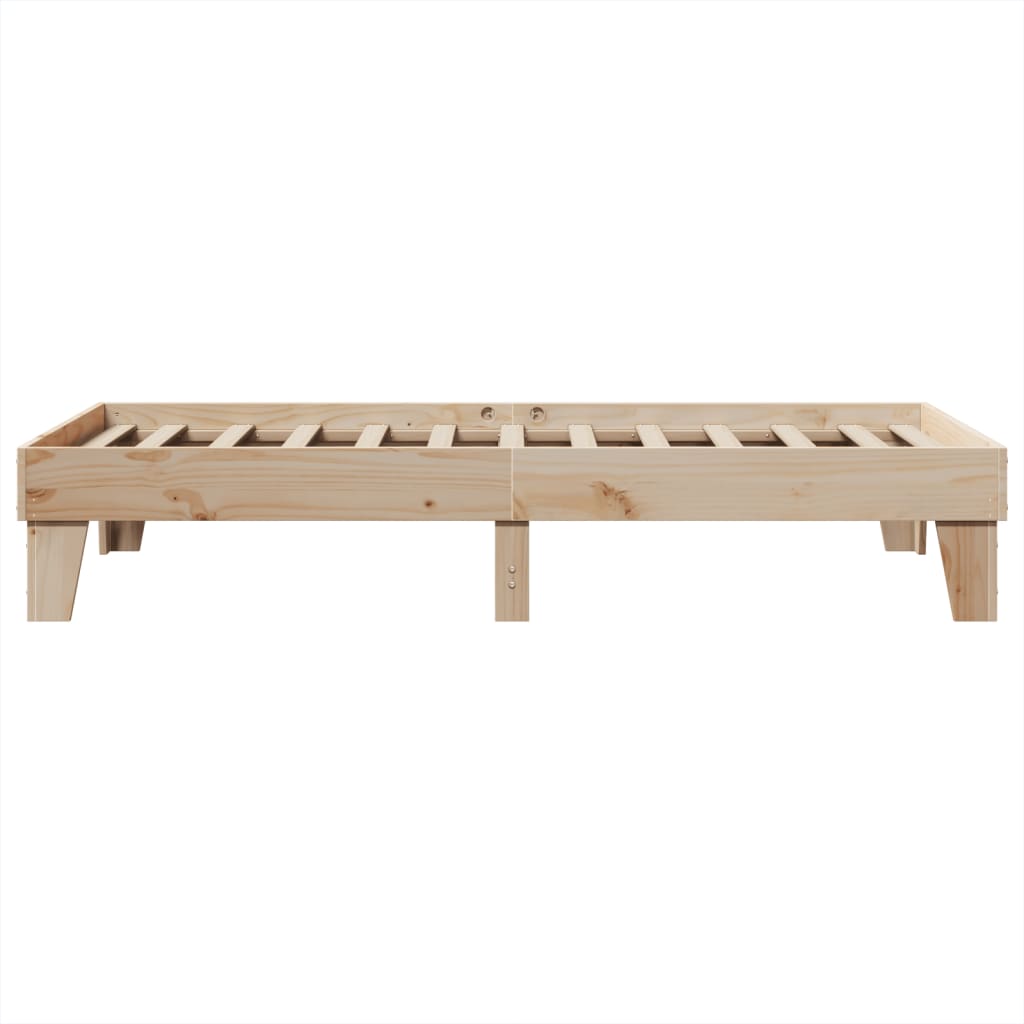 vidaXL Rama łóżka bez materaca, 90x190 cm, lite drewno sosnowe