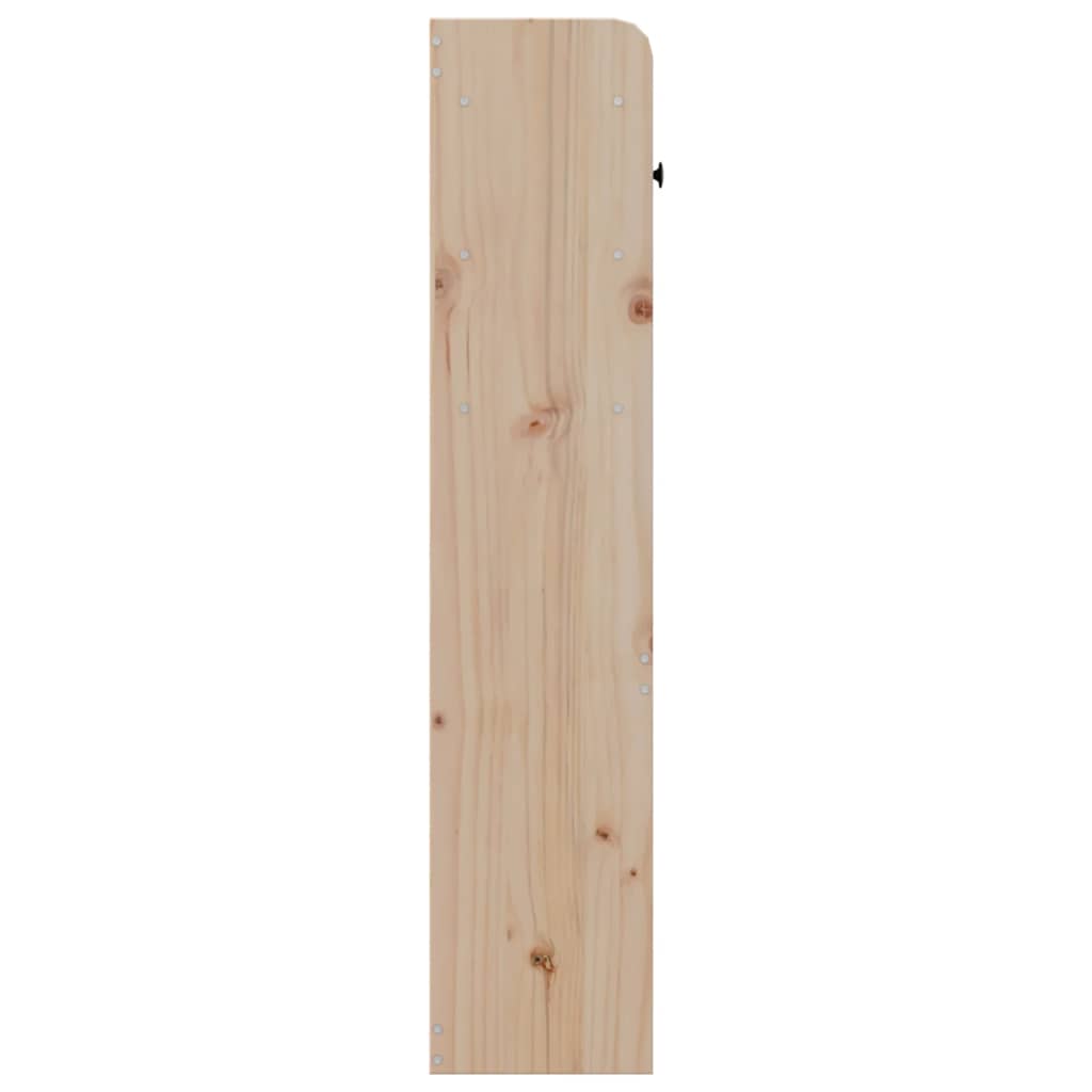 vidaXL Wezgłowie do łóżka, z półkami, 180 cm, lite drewno sosnowe