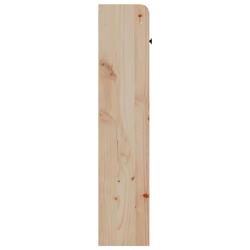 vidaXL Wezgłowie do łóżka, z półkami, 75 cm, lite drewno sosnowe
