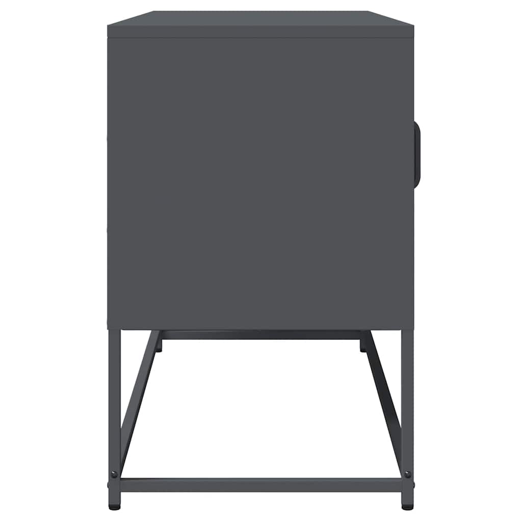 vidaXL Szafka RTV, antracyt, 100,5x39x60,5 cm, stal walcowana na zimno