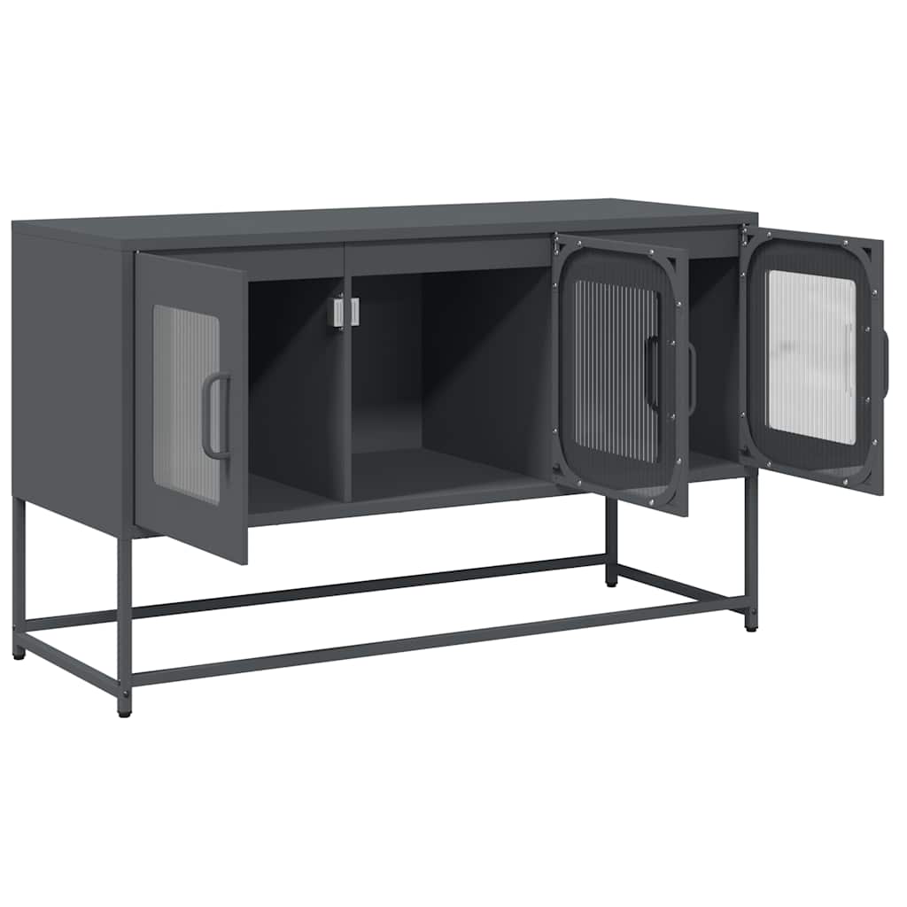 vidaXL Szafka RTV, antracyt, 100,5x39x60,5 cm, stal walcowana na zimno